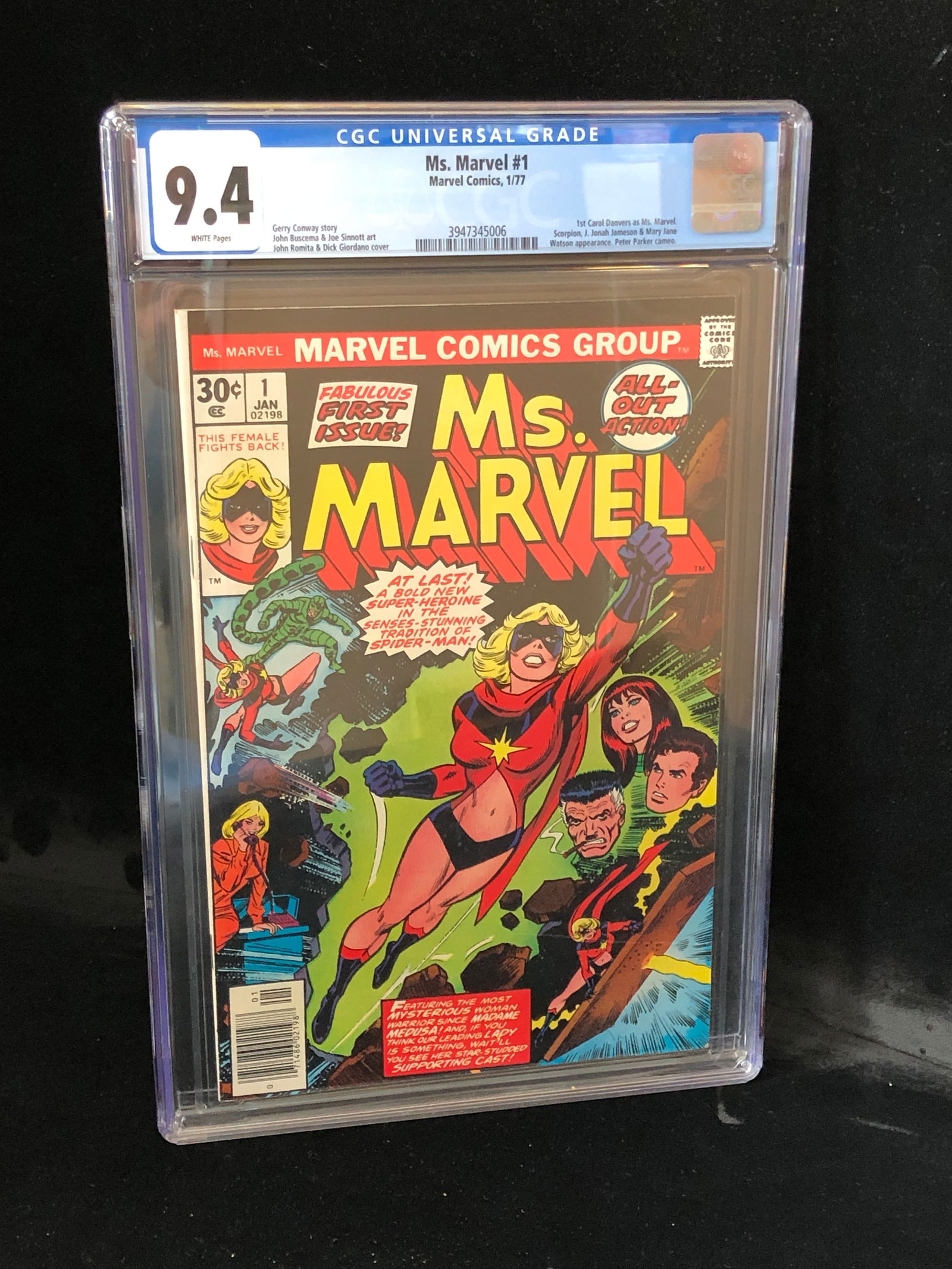 Ms. Marvel #1 Marvel Comics 1/77 CGC 9.4 (1 of 1)