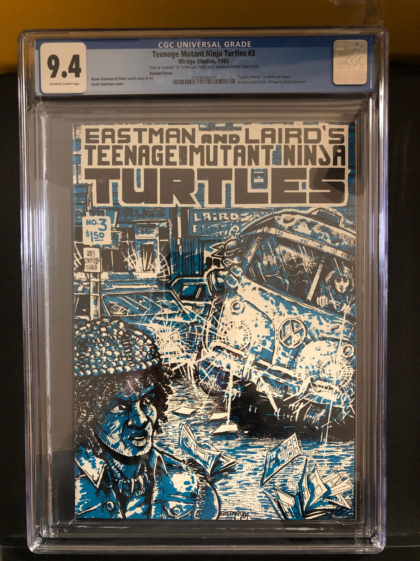 Teenage Mutant Ninja Turtles #3 Mirage Studios 1985 CGC 9.4 Variant Cover (1 of 2)