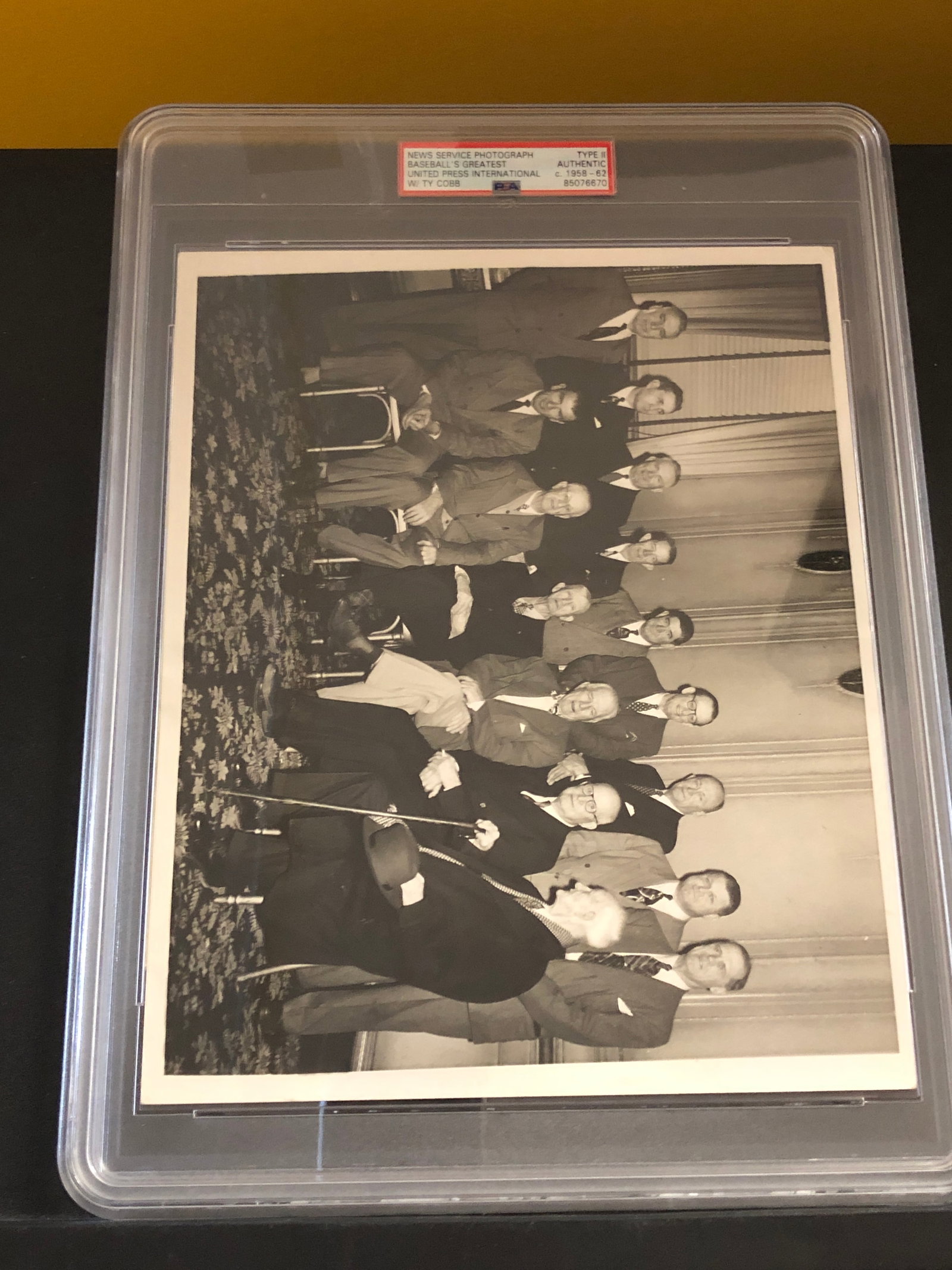 1958-1962 Type II Photo Baseball Greatest w/ Ty Cobb.: Also has Cy Young, Tris Speckler, Rogers Horsny, Eddie Collins, Jimmy Foxx ++
