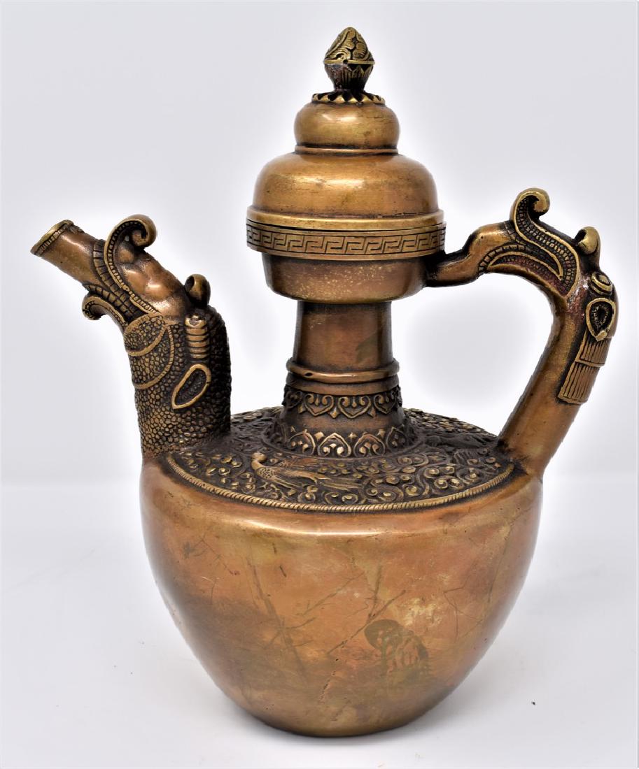 Chinese Cast bronze Pitcher (1 of 7)