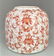Chinese Crimson color flower Porcelain Brush Washer - 2