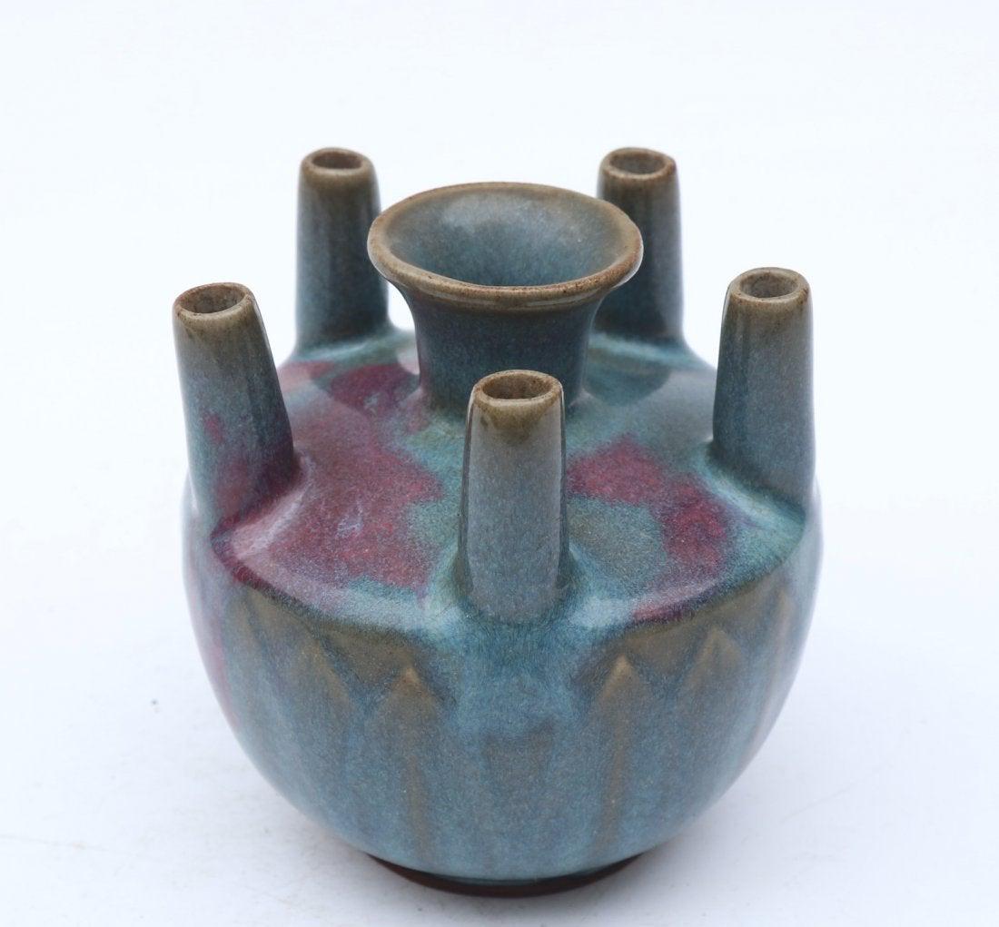 Chinese Song Dynasty Jun Yao multi-hole Vase (1 of 4)