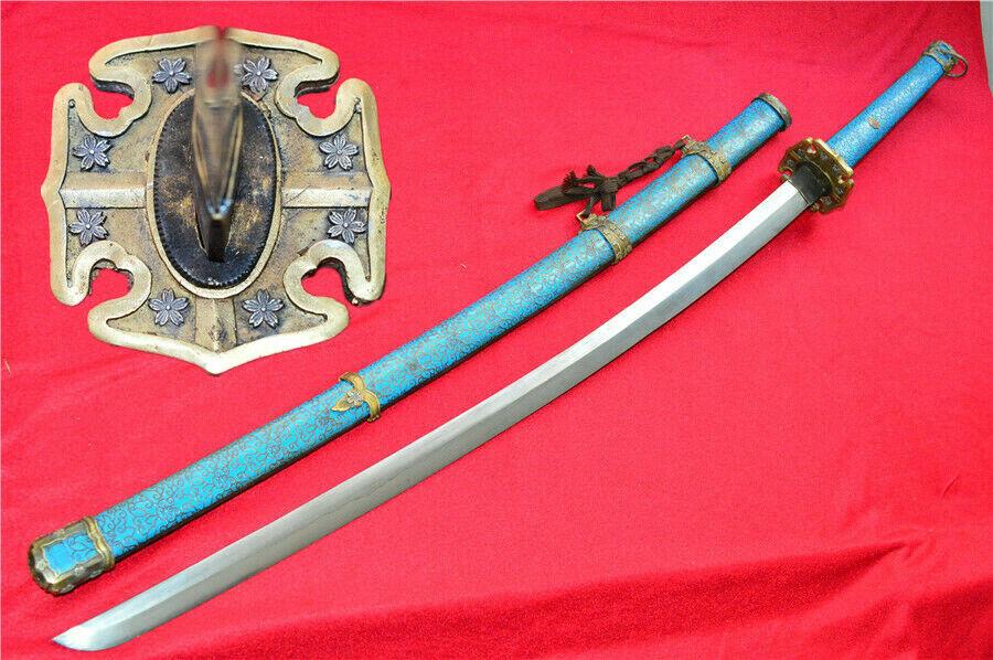 Japanese Sword Samurai Katana Sharp Damascus Steel (1 of 12)