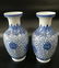 Pair Chinese Blue & White Porcelain Vase - 3