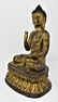 Qing Dynasty Qianlong Gilt Bronze Seated Buddha - 2