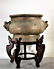 Large Chinese Ancient Bronze Incense Burner - 2