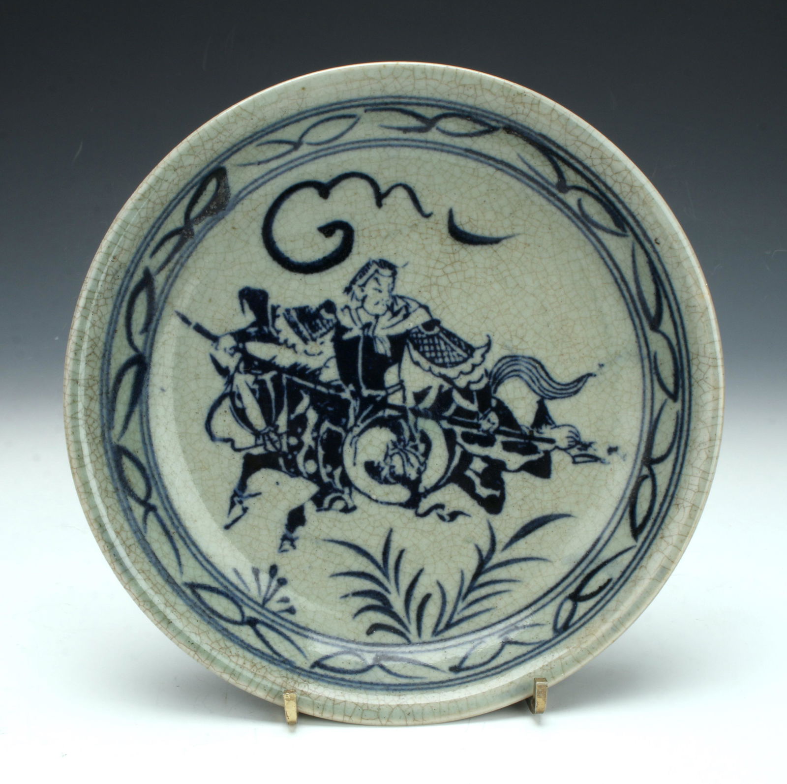 Ming Dynasty Blue and White Warrior Chaeger (1 of 3)