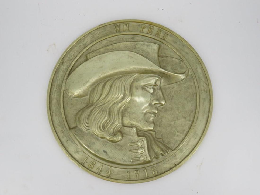 Bronze William Penn plaque (Harrisburg State House) (1 of 1)