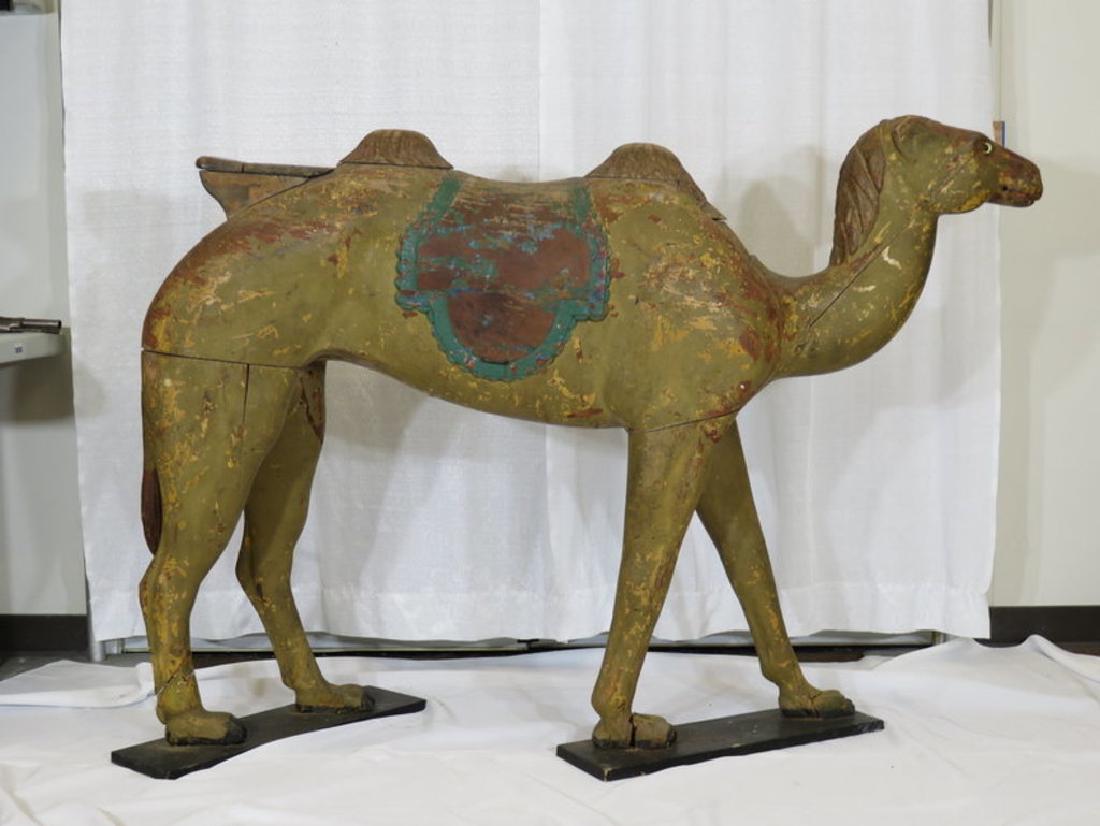 Amer. Carved wood carousel camel c. 1900 (1 of 4)