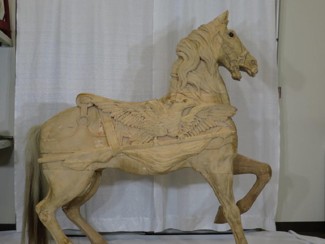 Dentzel style flag horse stander stripped for (1 of 4)