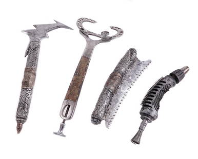 Alien vs. Predator: Requiem Surgical Tools: Set of four production-made prop surgical tools used in a dissection scene in Alien vs. Predator: Requiem from 2007. Early in the film the 'Predalien' tears through the Predator ship killing its