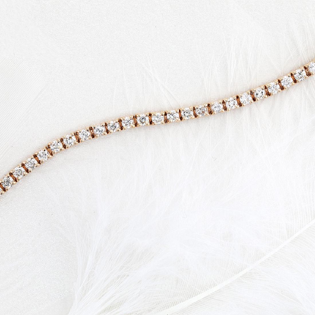 2.5 CARAT D-E VS DIAMONDS TENNIS BRACELET-ROSE GOLD (1 of 5)