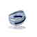 Contemporary, Criss Cross, Sapphire Band Ring, 4.00 TCW - 2