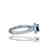 Sapphire and Diamond 2.88 TCW, Pave Halo Ring, 18 Kt. - 2