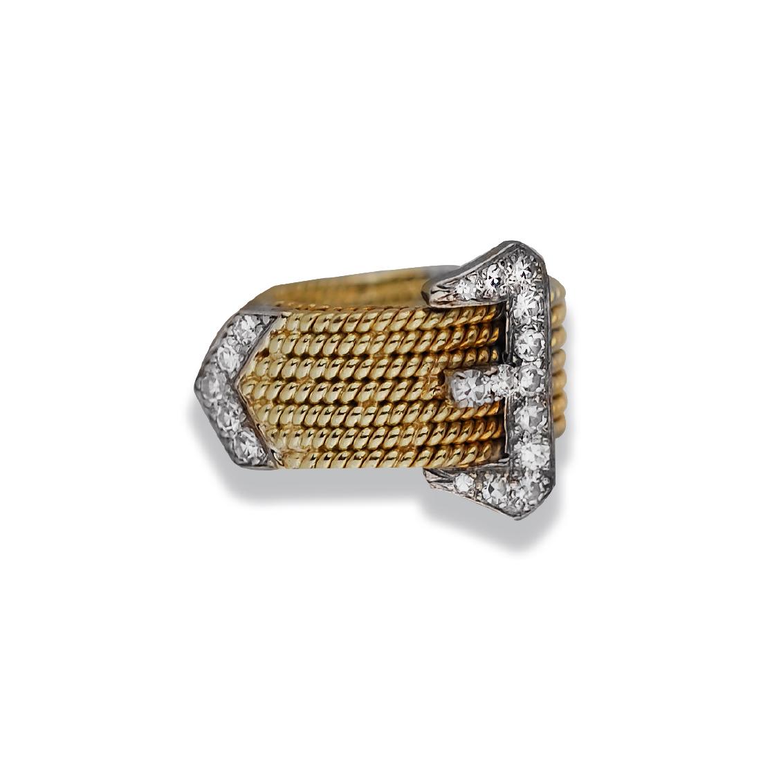 Fashionable, Buckle ½ CT. Diamond, 14 karat Ring (1 of 2)