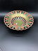 Middle Eastern Enamel, Colorful Peacock Bowl, 9.5 x 3.5 - 3