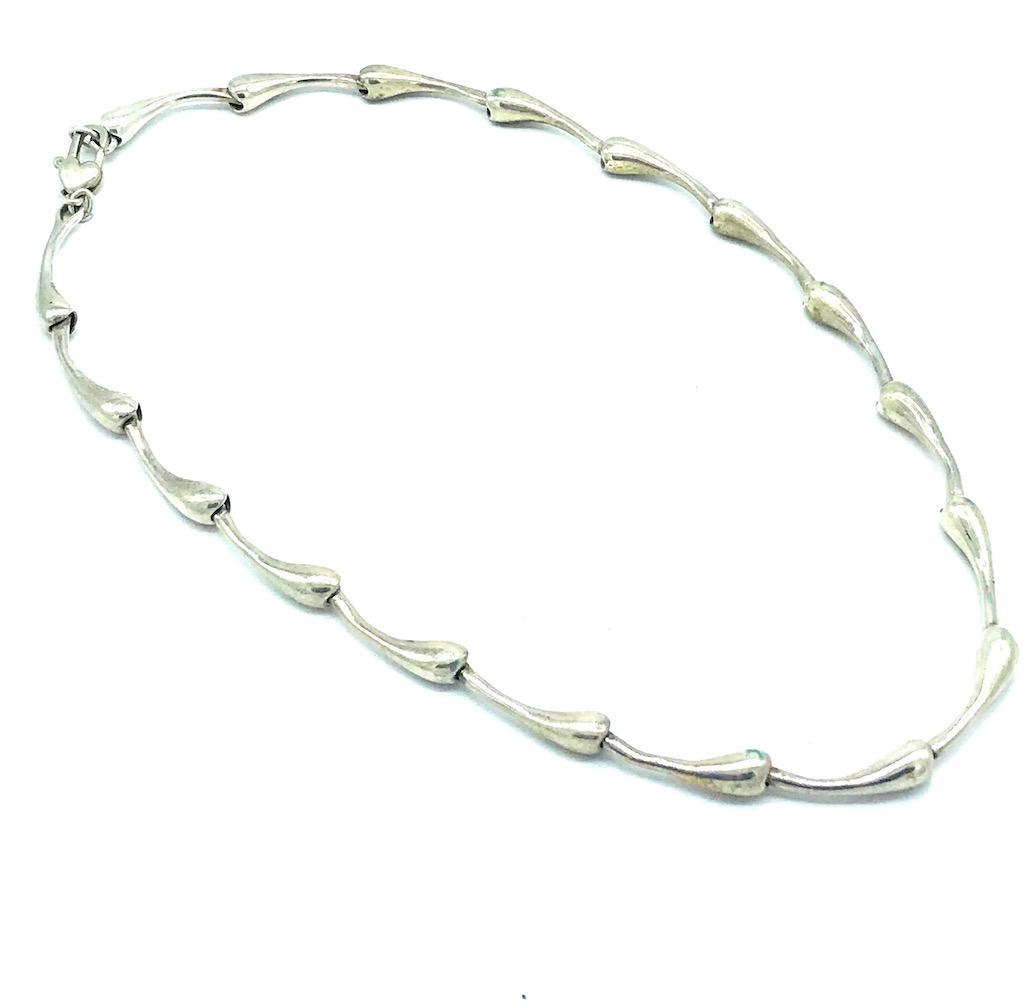 925 STERLING, WAVE COLLAR 1-1/4 OZ NECKLACE (1 of 1)