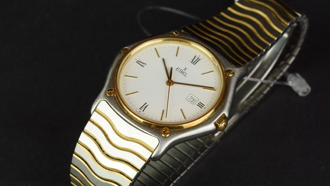 MIDSIZE BICOLOUR EBEL QUARTZ DATE, ref 8410, 34mm (1 of 1)