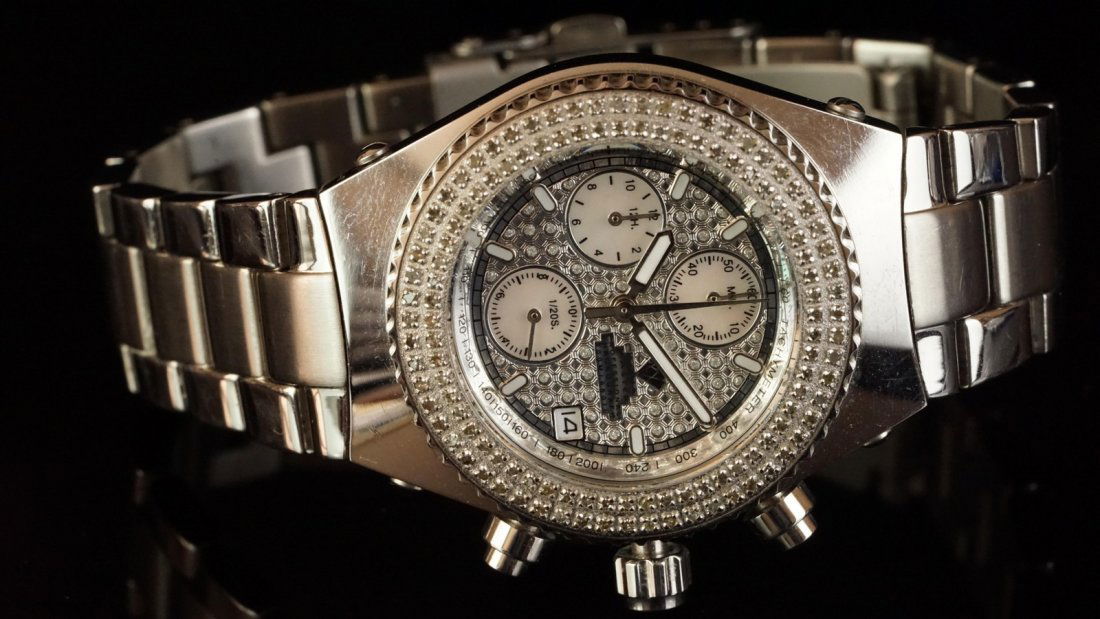 GENTLEMEN'S AQUA MASTER DIAMOND SET CHRONOGRAPH (1 of 1)