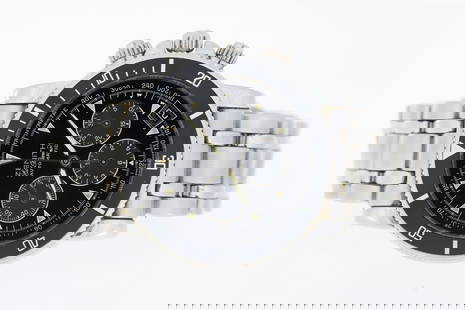 Brand: Zenith Model Name: El Primero Rainbow Reference: 02-0370-400 Complication:: Brand: Zenith Model Name: El Primero Rainbow Reference: 02-0370-400 Complication: Chronograph Movement: Automatic Year: Circa 2000's Dial shape: Circular Dial colour: Black