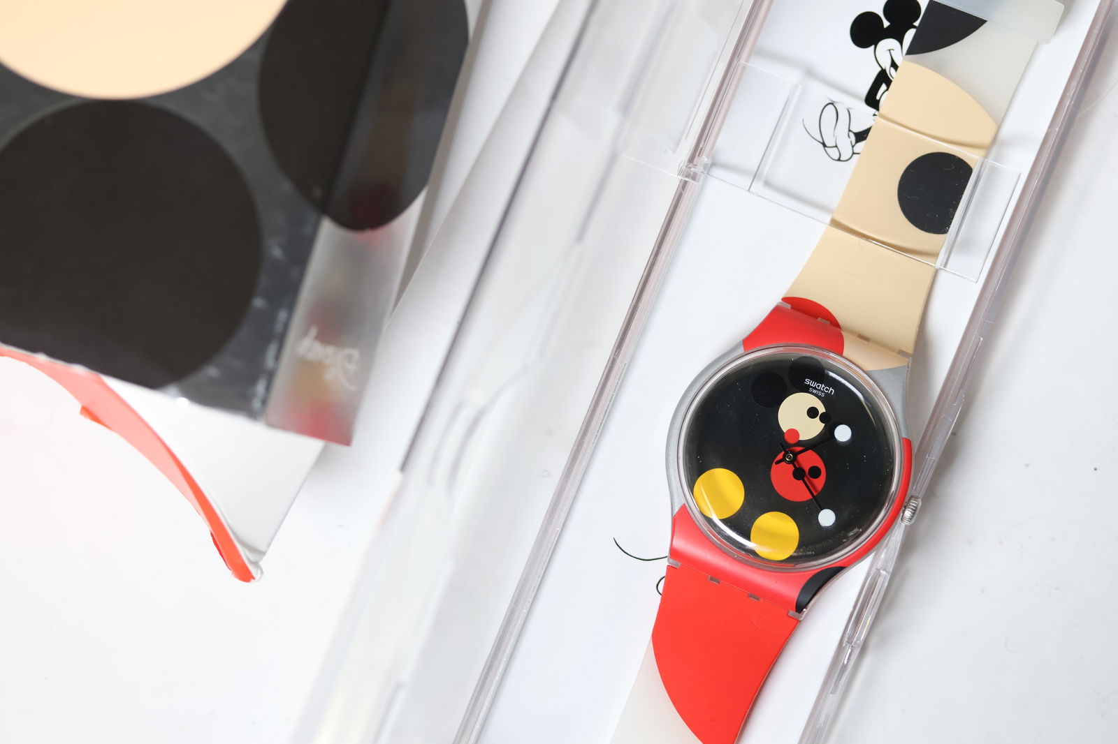 Swatch Damien Hirst 'Mickey' Swatch Quartz with box (1 of 3)
