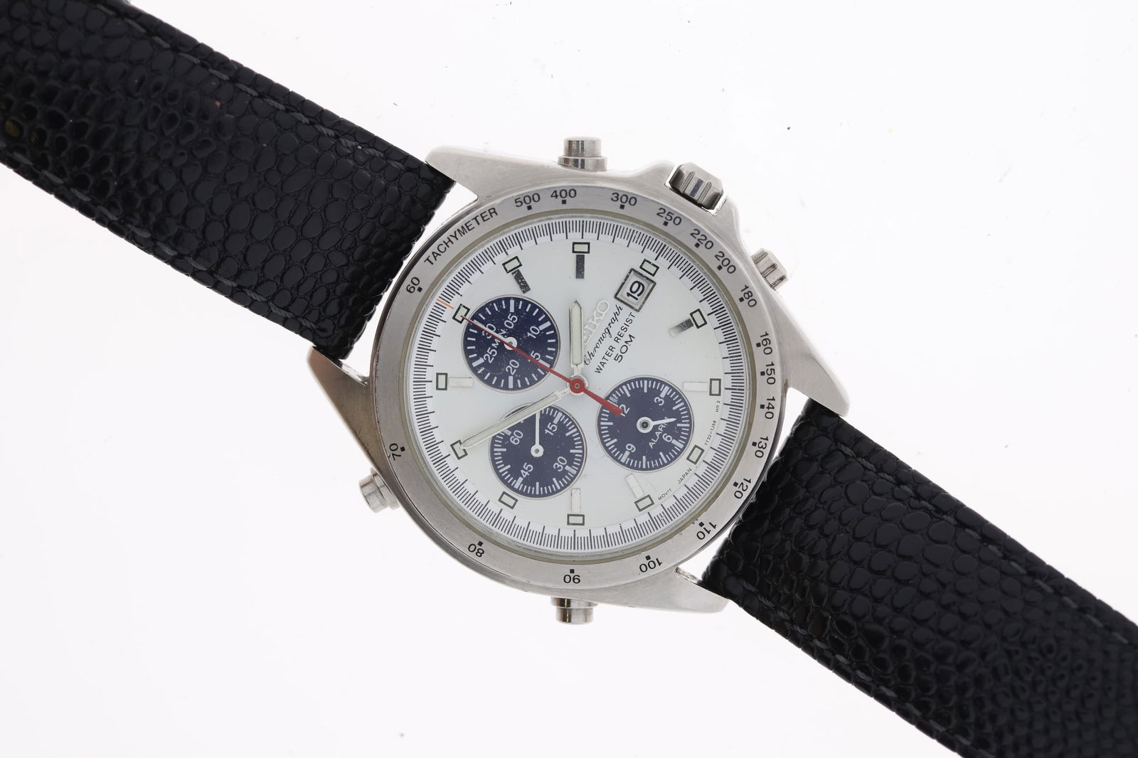 Brand: Seiko Model Name: Panda' Chronograph Reference: 7T32-7F80 Movement: Quartz Dial colour: White (1 of 2)