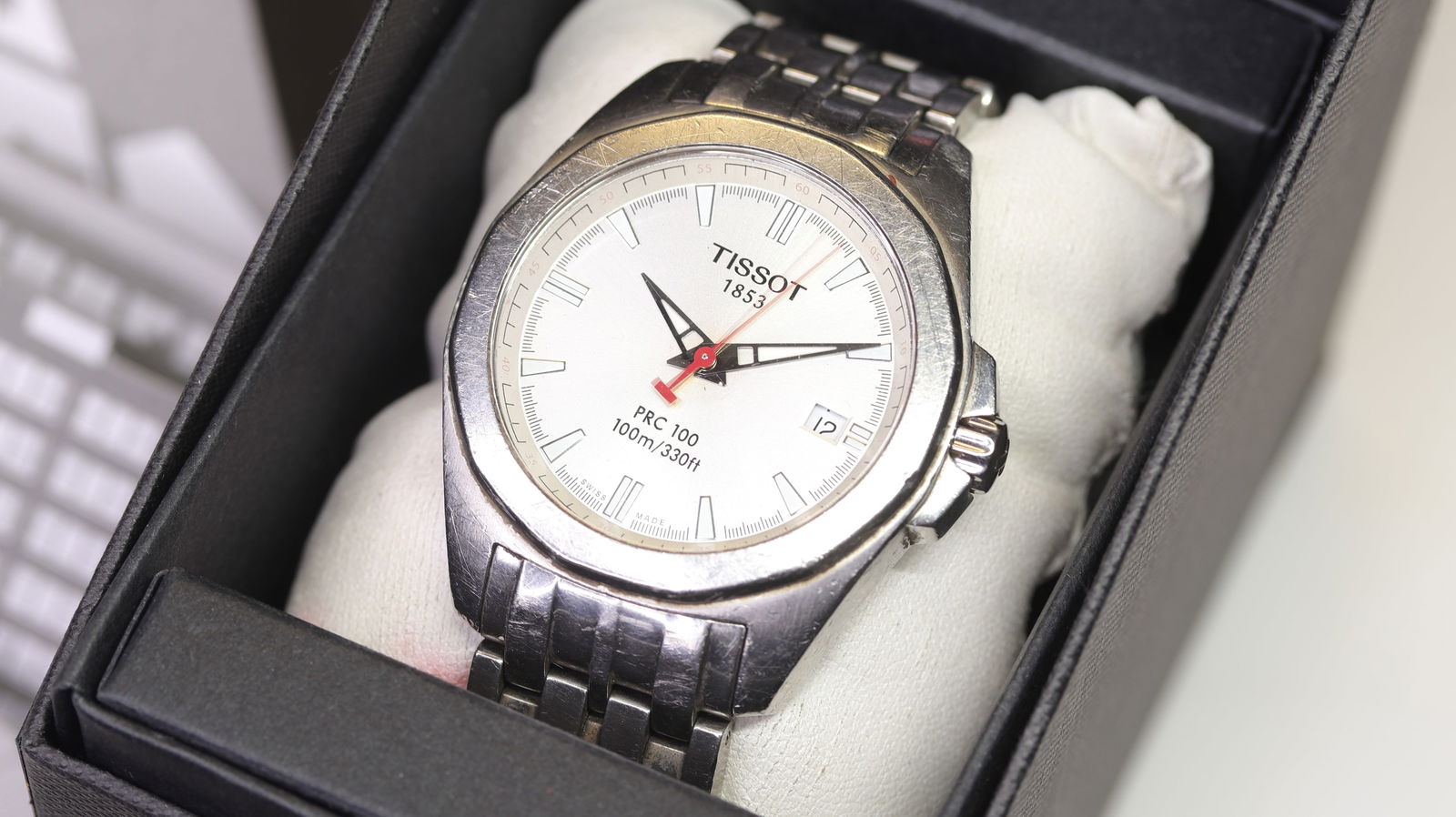 *To Be Sold Without Reserve* Tissot PRC 100 Date Quartz with Box (1 of 7)