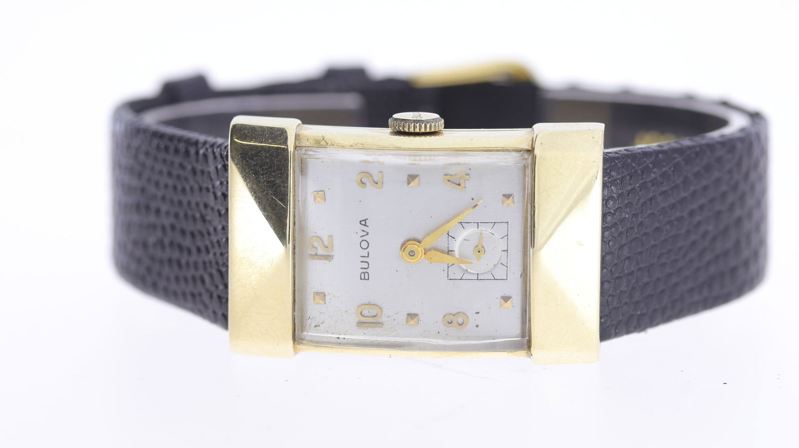 Vintage Bulova Tonneau 14ct Yellow Gold Manual Wind Circa 1950's (1 of 5)