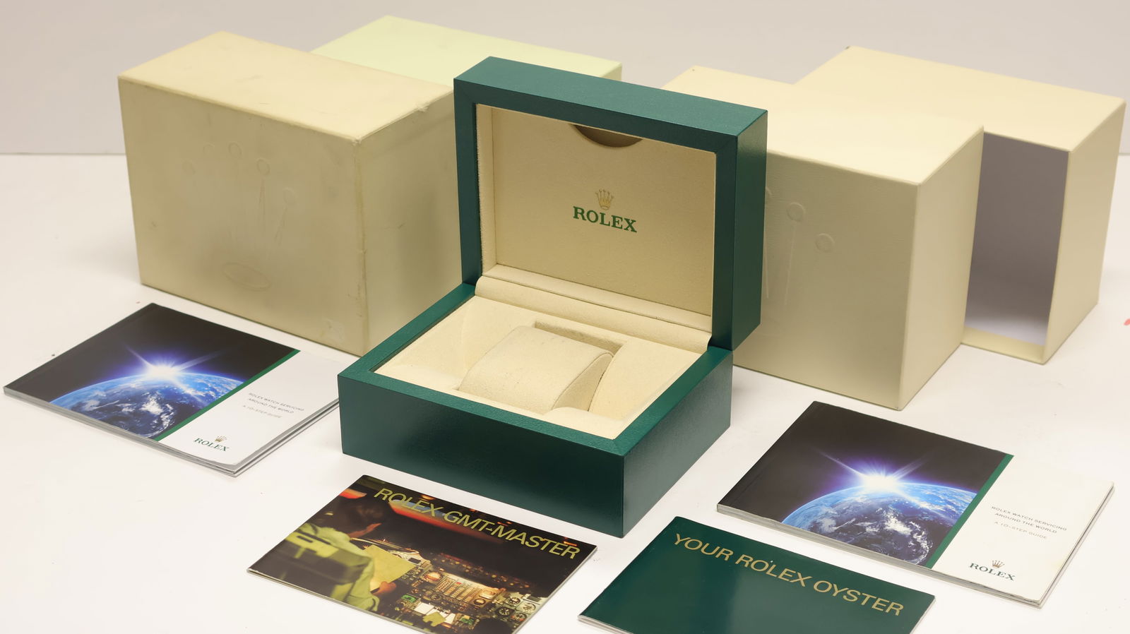 Job Lot of Rolex Watch Boxes and Booklets (1 of 2)