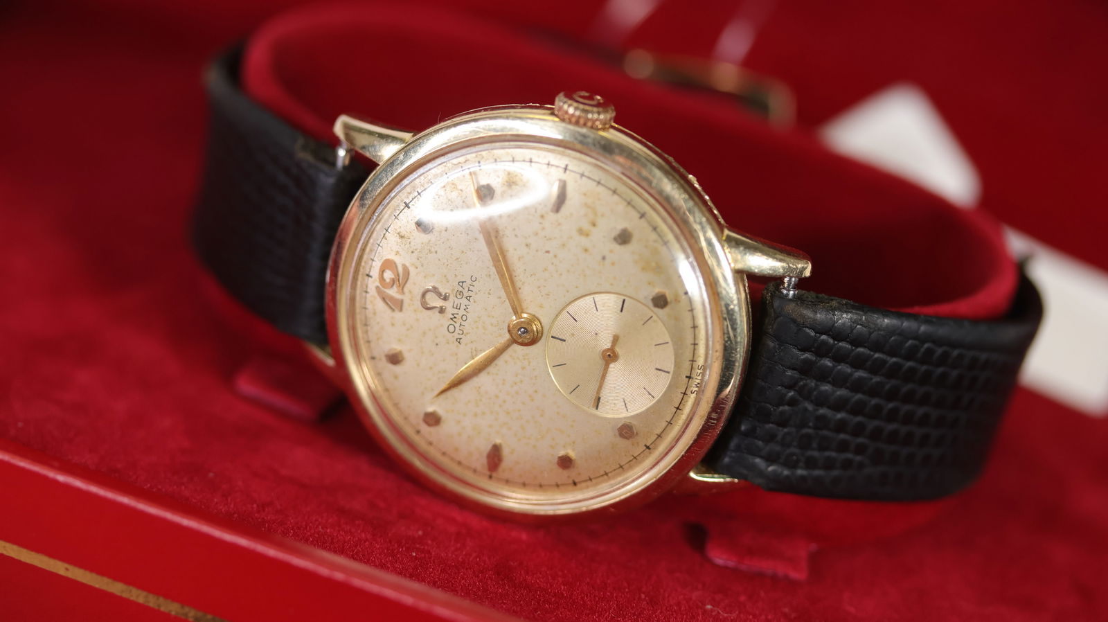 Vintage Omega Automatic Bumper with Box Circa 1940's (1 of 7)