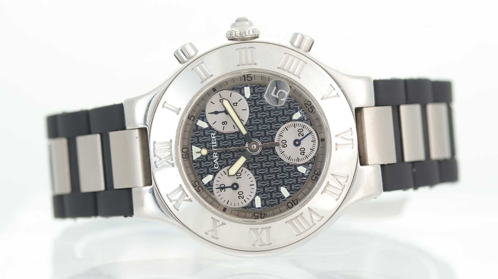 Cartier 21 Must De Cartier Chronograph Quartz Ref 2424 (1 of 5)