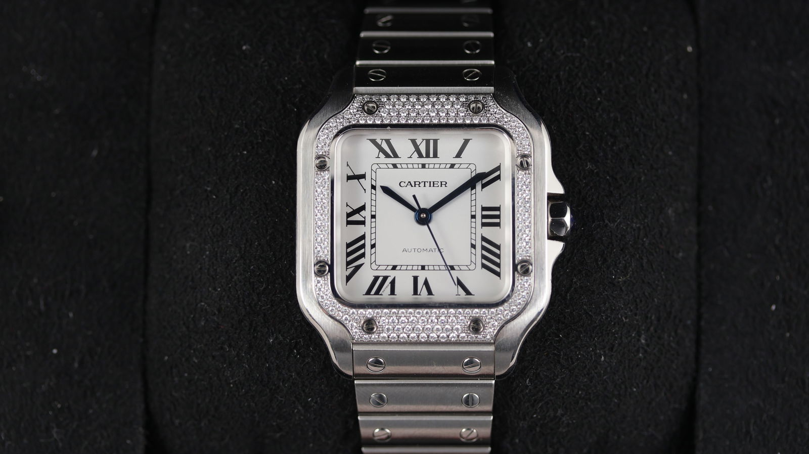 Cartier Santos Automatic with Box and Papers 2021 Ref W4SA0005 / 4075