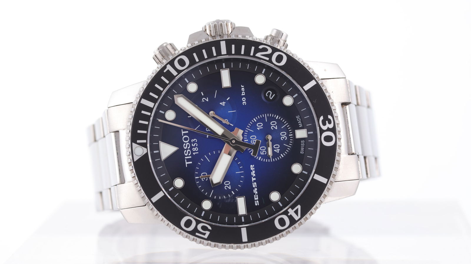 Tissot Sea Star Ref T120417A: Brand: Tissot Model Name: Sea Star Reference: T120417A Movement type: Quartz Dial shape: Circular Dial colour: Blue