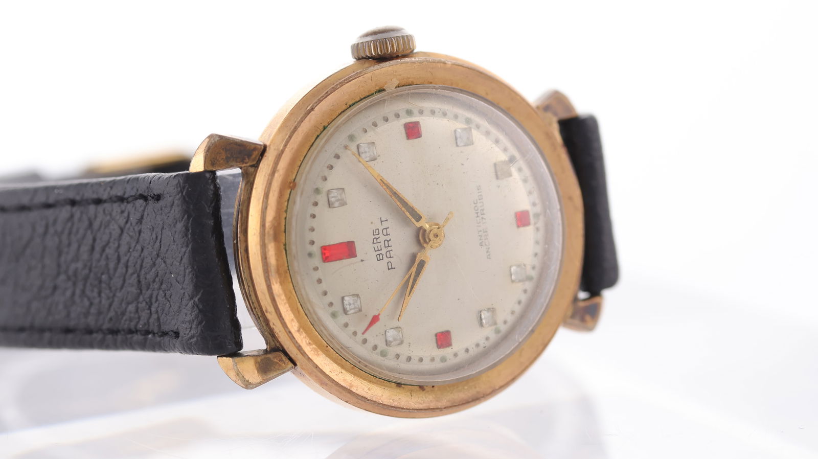 Vintage Parat Stone Set Dial Dress Watch - 2