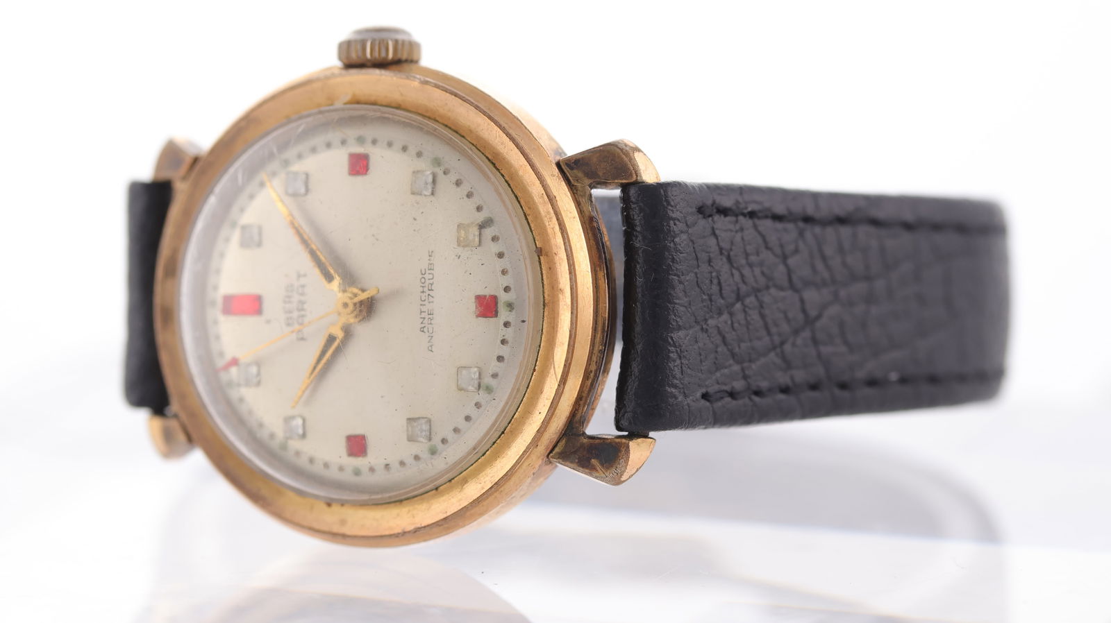 Vintage Parat Stone Set Dial Dress Watch - 3