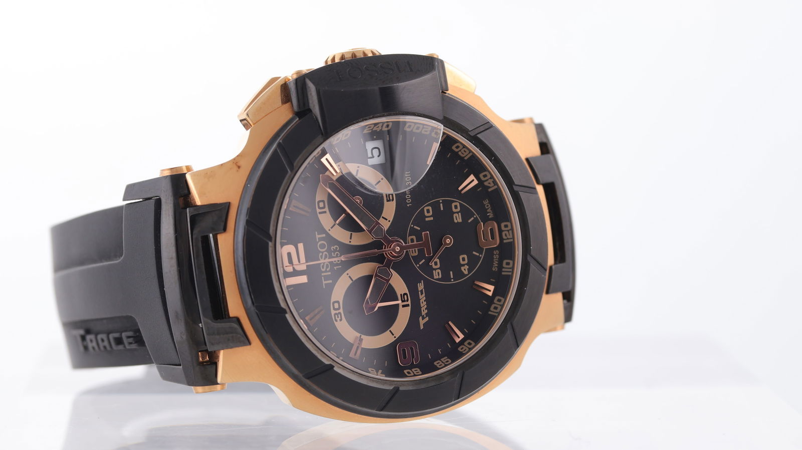 Tissot T-Race Rose gold plated Ref T048417A - 2