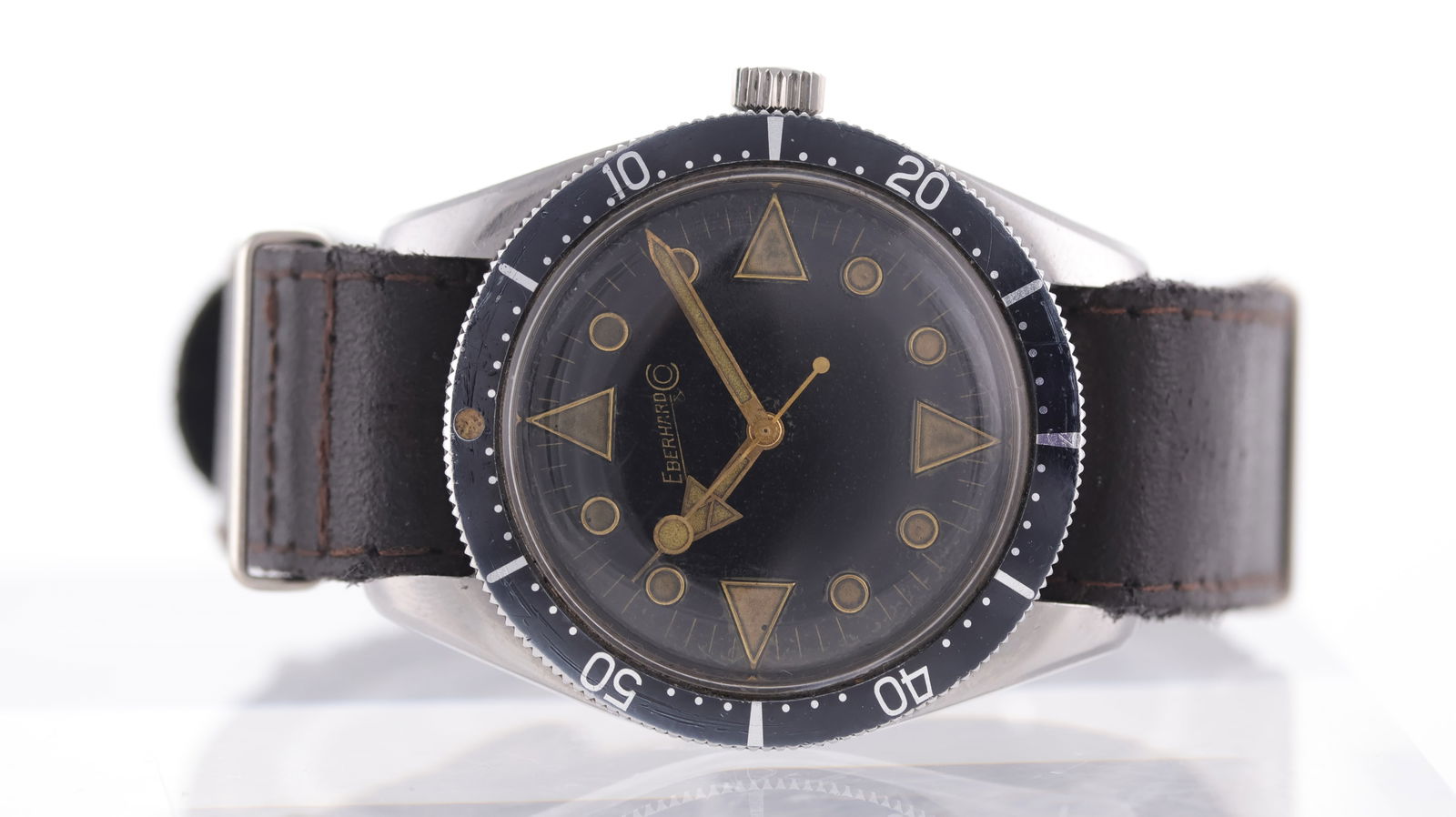 Vintage Eberhard & Co Scafograf 200 Ref 11536 Circa 1960's: Brand: Vintage Eberhard & Co Model Name: Scafograf 200 Reference: 11536 Movement type: Automatic Movement calibre: Vintage Eberhard & Co 11500 Year: Circa 1960's Dial shape: Circular Dial colour: Blac