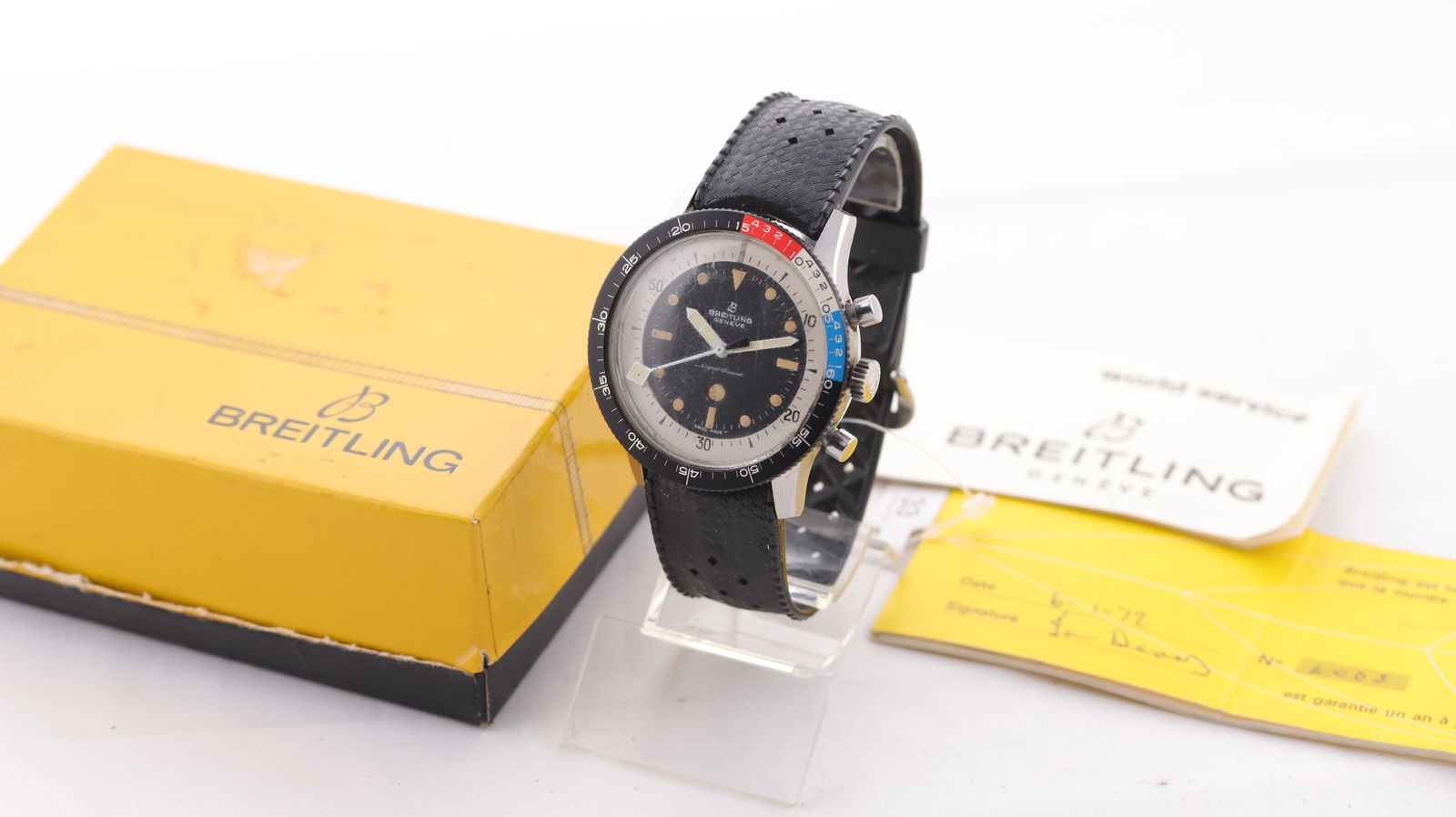 Rare Vintage Breitling Superocean Yacht Timer Ref 2005 1960s (1 of 13)