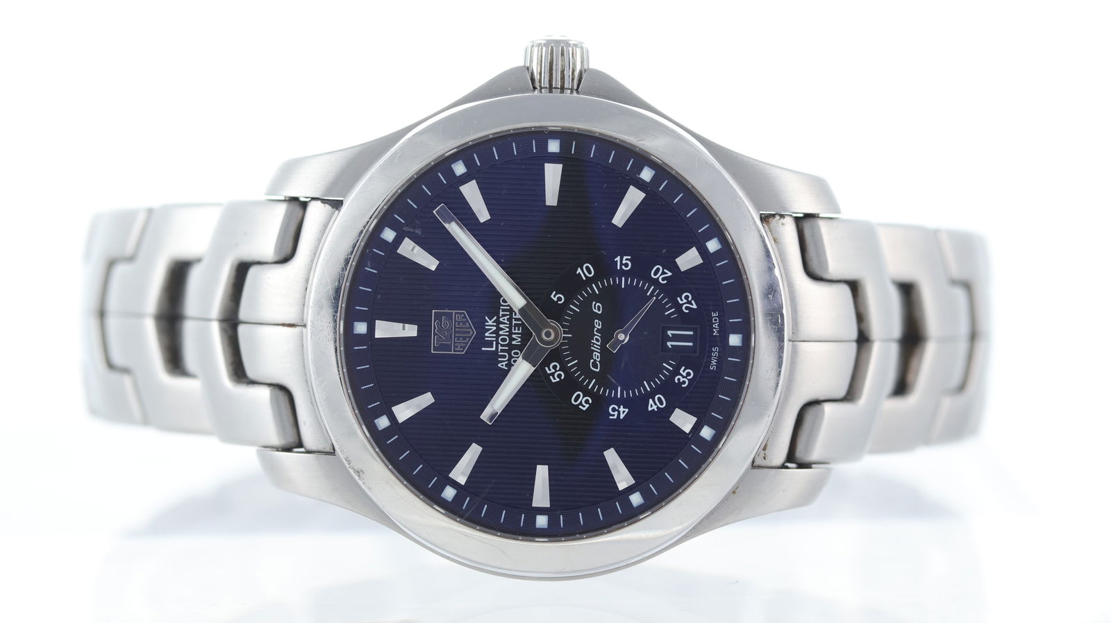 Tag Heuer Link Ref WJF211A with Papers 2011: Brand: Tag Heuer Model Name: Link Reference: WJF211A Movement type: Automatic Movement calibre: Tag Heuer 6 Year: 201