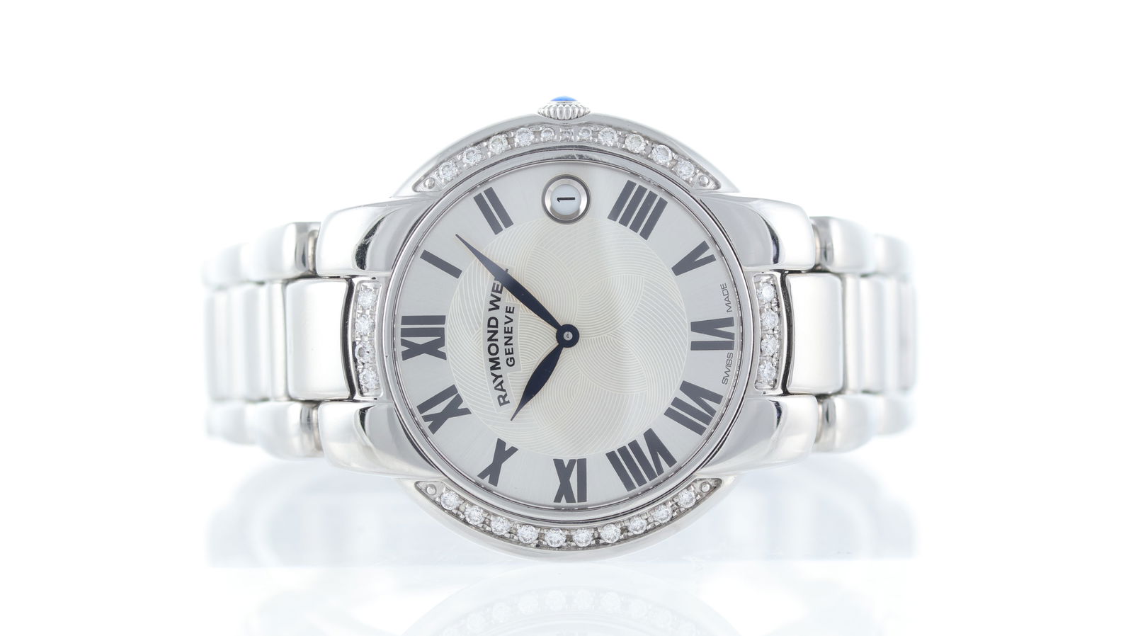 Raymond Weil Jasmine Ref 5235: Brand: Raymond Weil Model Name: Jasmine Reference: 5235 Movement type: Quartz Dial shape: Circular Dial colour: Silve