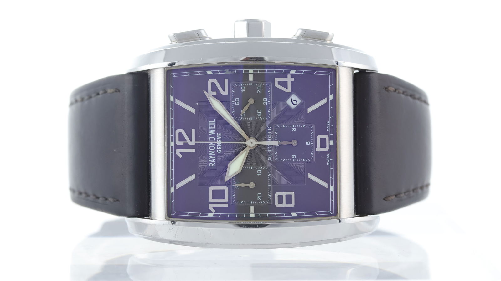 Raymond Weil Don Giovanni Ref 4876: Brand: Raymond Weil Model Name: Don Giovanni Reference: 4876 Movement type: Automatic Movement calibre: Raymond Weil RW 7300 Dial shape: Square Dial colour: Grey Dial features: Two tone dial