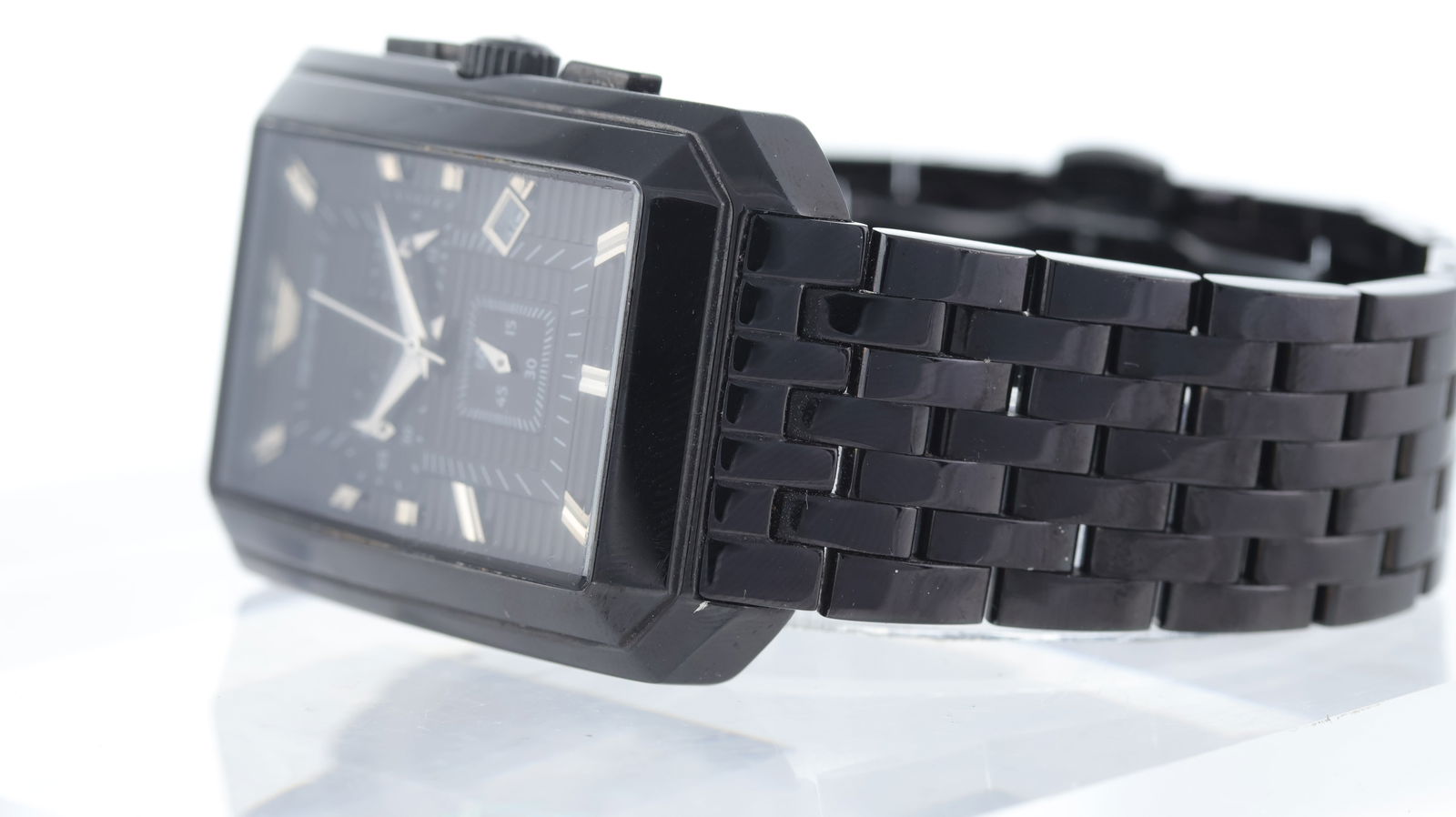 *To Be Sold Without Reserve* Emporio Armani Chronograph DLC Coated Wristwatch - 4