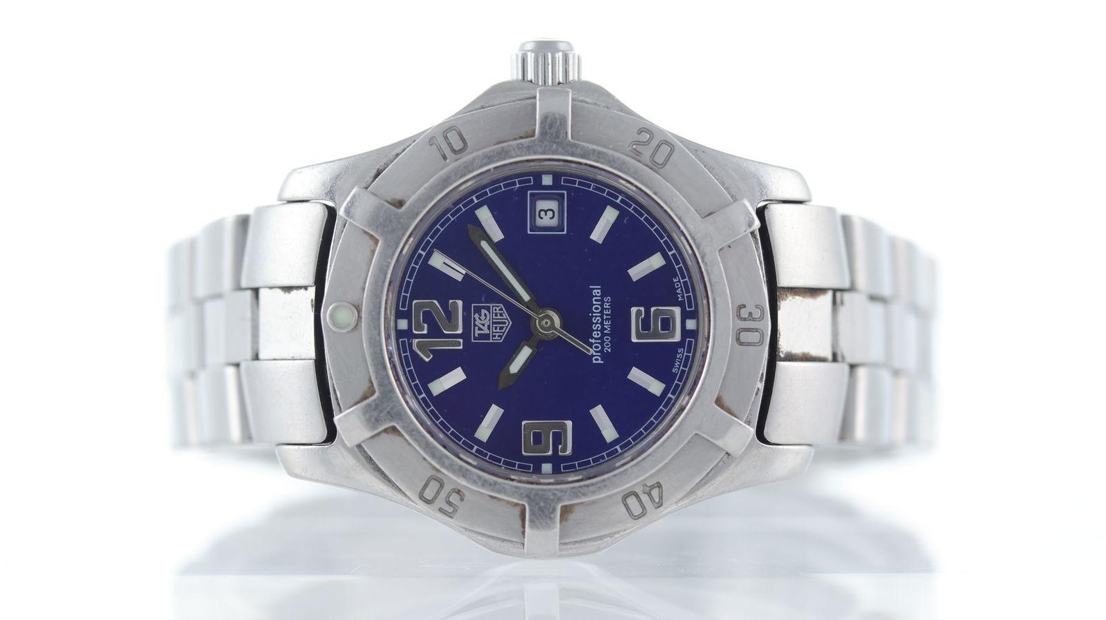 Tag Heuer Professional Ref WN1312: Brand: Tag Heuer Model Name: Professional Reference: WN1312 Movement type: Quartz Dial shape: Circular Dial colour: B