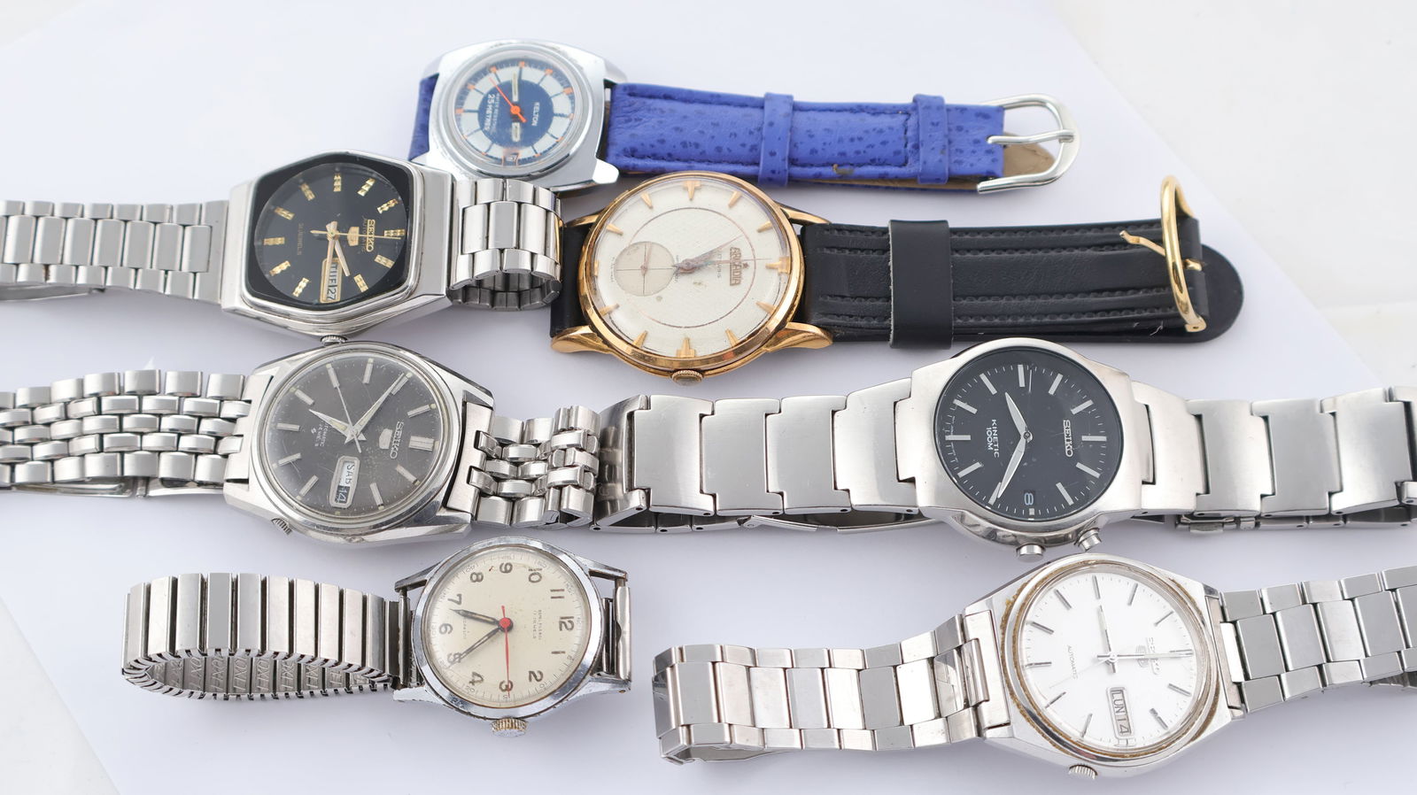 *To Be Sold Without Reserve* Job Lot of 7 Wristwatches Including Seiko & More, sold as seen.: *To Be Sold Without Reserve* Job Lot of 7 Wristwatches Including Seiko & More, sold as seen.