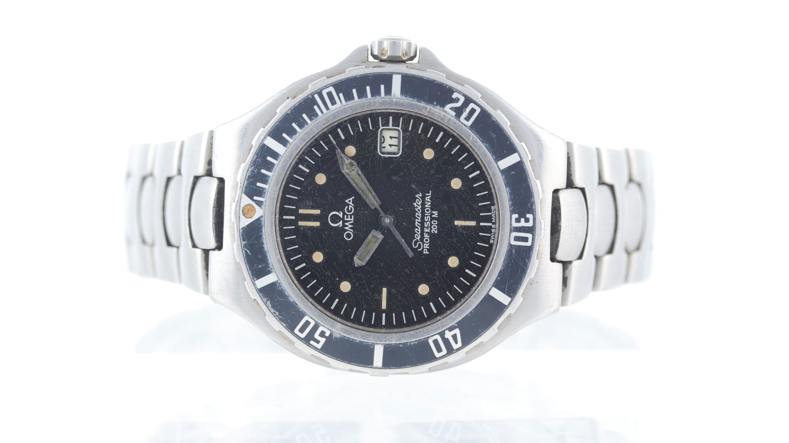 Omega Seamaster Professional 200m 'Pre Bond' Ref 396.1042 Circa 1990's: Brand: Omega Model Name: Seamaster Professional 200m 'Pre Bond' Reference: 396.1042 Movement type: Quartz Movement features: Replacement ETA movement, calibre 255.461 Year: Circa 1990's Dial shape: Ci