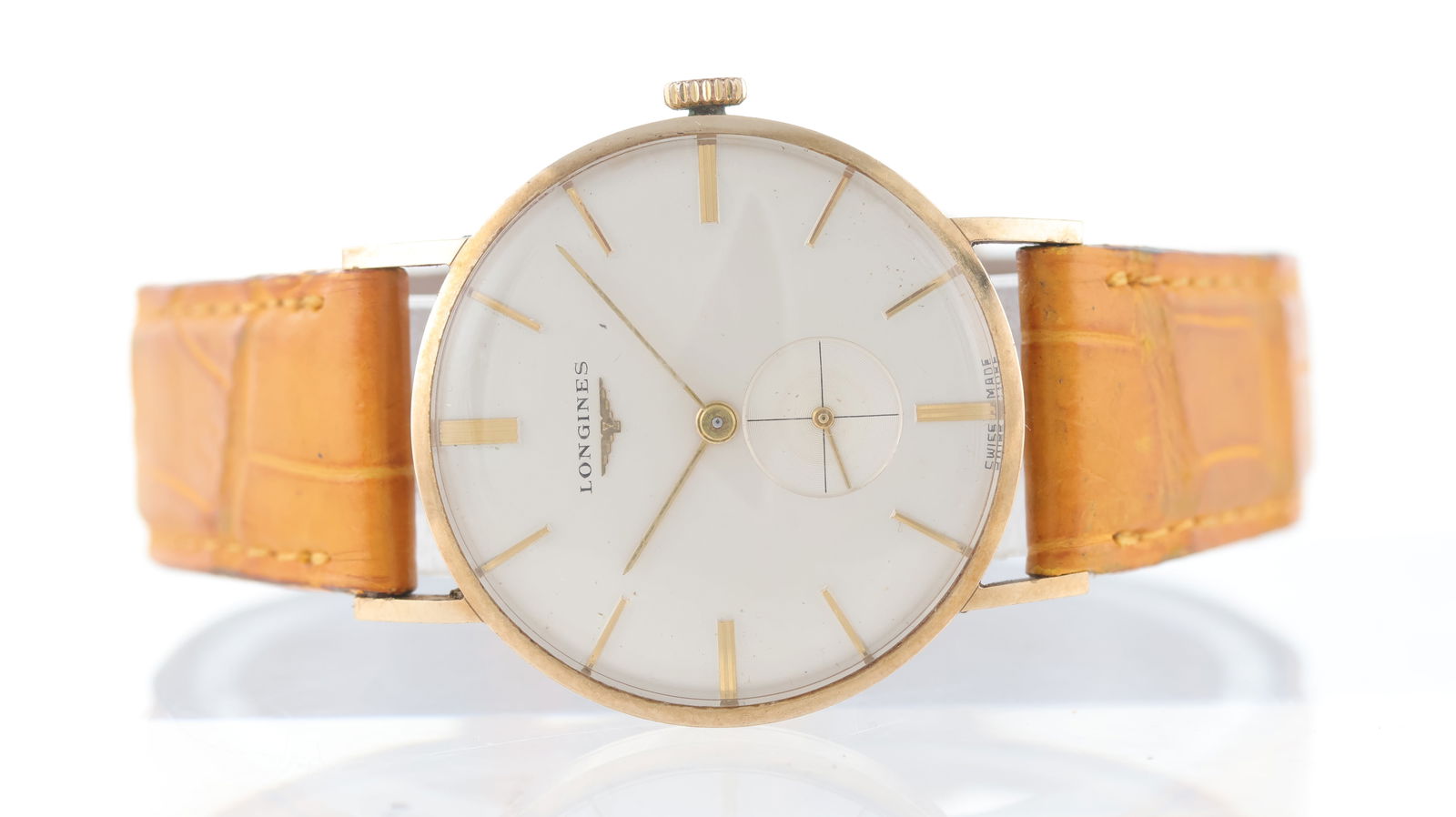 Vintage Longines 9ct Dress Watch Ref 24513 Circa 1960: Brand: Longines Model Name: Vintage 9ct Reference: 24513 Movement type: Manual Wind Movement calibre: 19.4 Year: Circa 1960 Dial shape: Circular Dial colour: Silver Dial features: Applied baton hour m