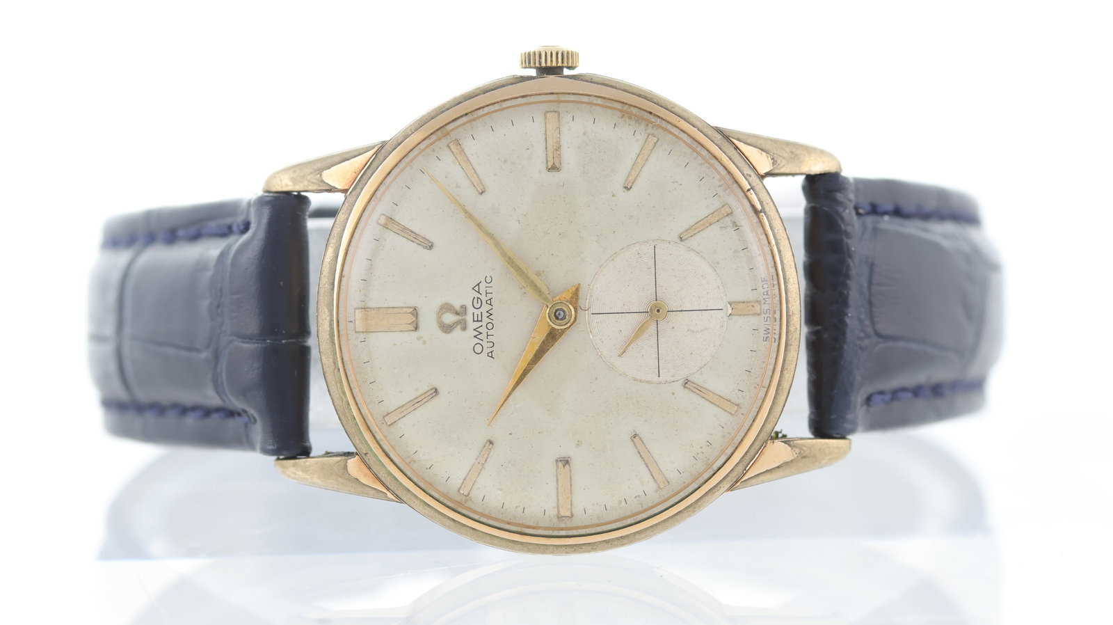 Vintage Omega Dress Watch Ref 14716/7-3 1958: Brand: Omega Model Name: Vintage Reference: 14716/7-3 Movement type: Automatic Movement calibre: Omega 490 Year: 1958 Dial shape: Circular Dial colour: Silver Patina Dial features: Applied baton hour