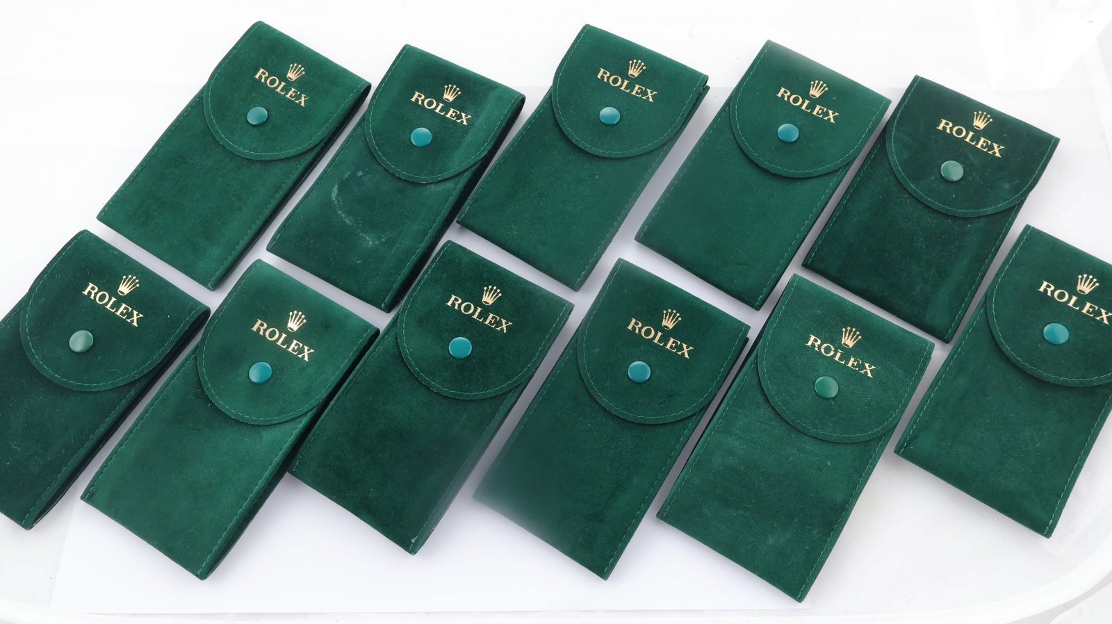 Job Lot of 11 Rolex Service Travel Pouches: Job Lot of 11 Rolex Service Travel Pouches, only available through Rolex after care services