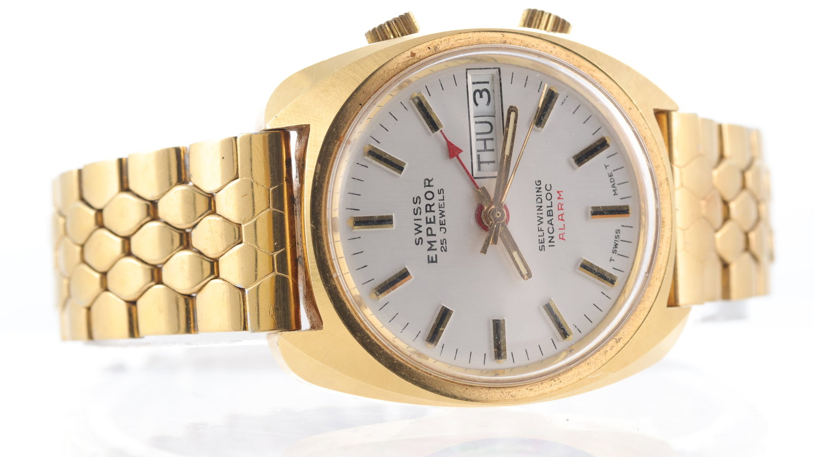 Swiss Emperor Incabloc Alarm Automatic Ref 2763 - 2