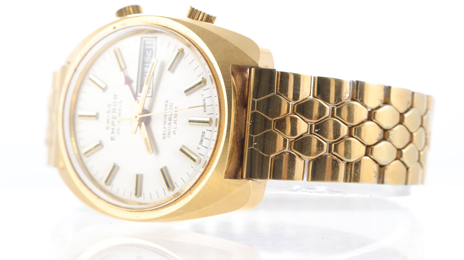Swiss Emperor Incabloc Alarm Automatic Ref 2763 - 3
